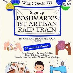 Artisan Raid Train Sign-Up Poster